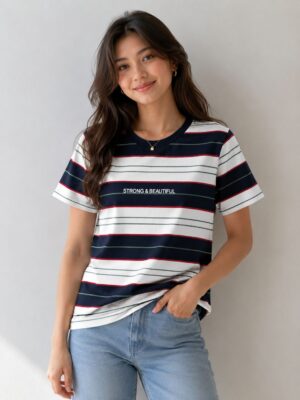 COOL STRIPES GIRLS COTTON TOP
