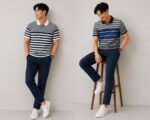 MENS STRIPES MATTY COLLAR TSHIRTS