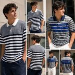 MENS STRIPES MATTY COLLAR TSHIRTS