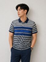 MENS STRIPES MATTY COLLAR TSHIRTS