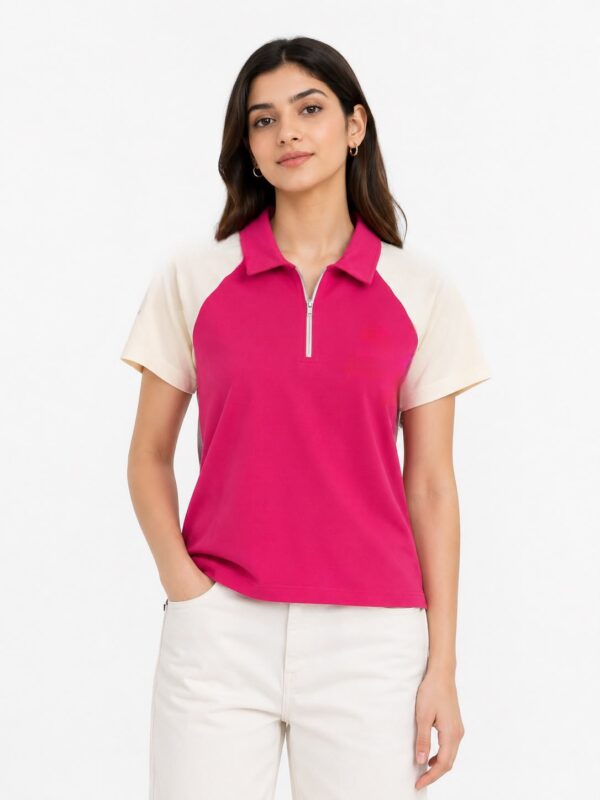 Collar T-Shirt (Crop)